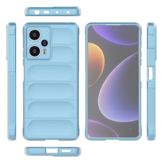 Etui do Xiaomi Poco F5 5G, Gaming Shockproof, niebieskie