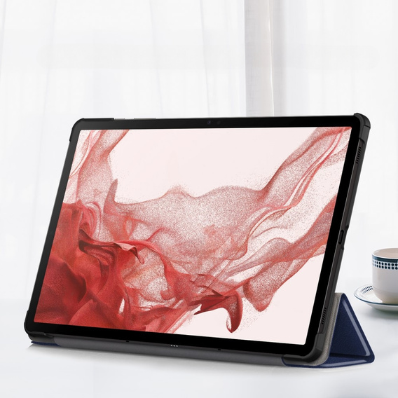 Etui do Samsung Galaxy Tab S9, Smartcase z miejscem na rysik, granatowe