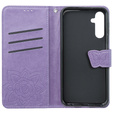 Etui z klapką do Samsung Galaxy S23 FE, Butterfly, fioletowe