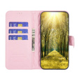 Etui z klapką do Oppo A17, Wallet, BINFEN COLOR, różowe