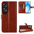 Etui z klapką do Oppo A60, Crazy Horse Wallet, brązowe