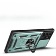 Etui pancerne do Samsung Galaxy S23 Ultra, CamShield Slide, zielone