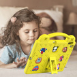 Etui do iPad 10.2" 2021/2020/2019 (9/8/7 gen.) / Air 10.5" 2019 (3 gen.) , Cute Patterns, z podstawką, Żółte