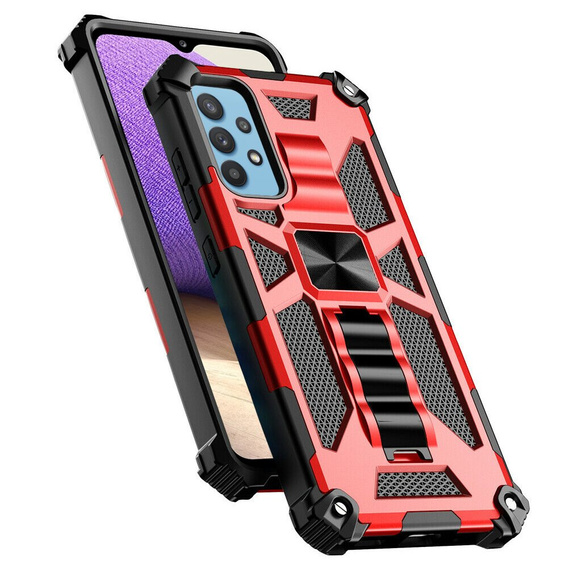 Etui do Samsung Galaxy A32 5G, Armor Kickstand, czerwone