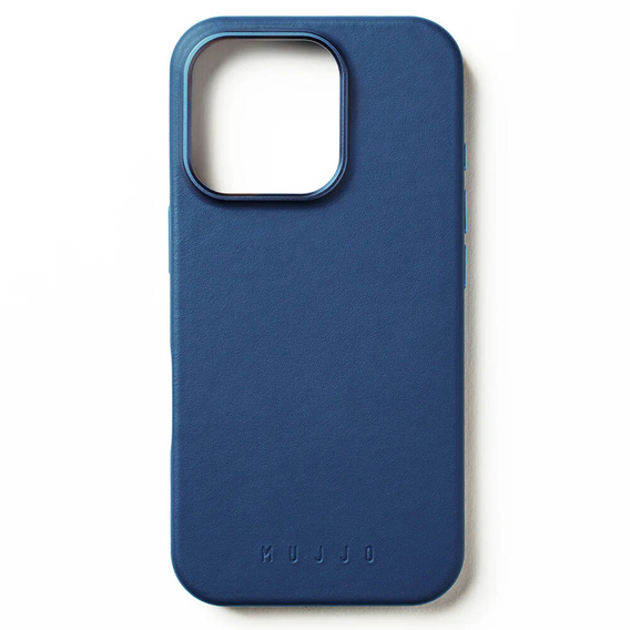 Etui Mujjo Skórzane do iPhone 16 Pro Max, MagSafe, niebieskie
