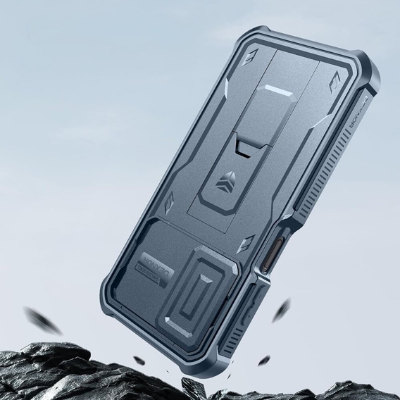 Etui pancerne do Samsung Galaxy A15, Dexnor Full Body (Two Frames), niebieskie