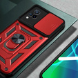 Etui pancerne do Vivo V21 5G, CamShield Slide, czerwone