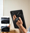 Etui Dexnor 360° do iPad Pro 11 2024 (5 gen.), z paskiem i miejscem na rysik - czarne