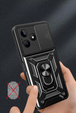 Etui pancerne do Realme C63, CamShield Slide, czarne