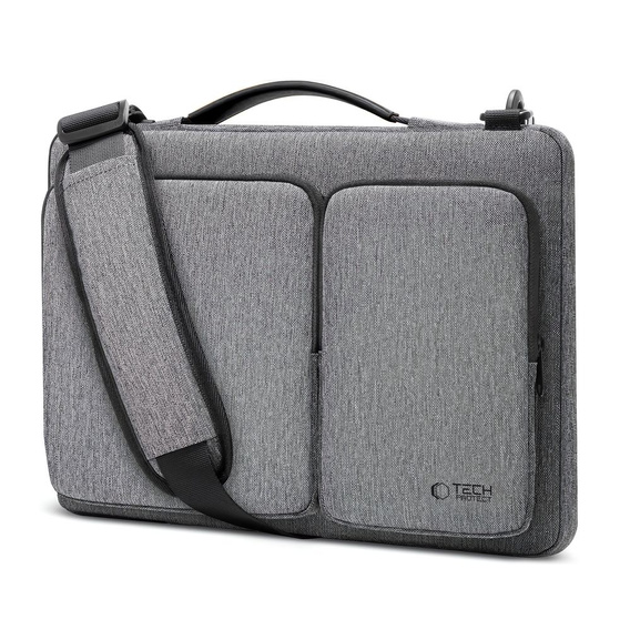 Tech-Protect Defender Bag, Etui Torba do laptopów 15-16 cali, Szara
