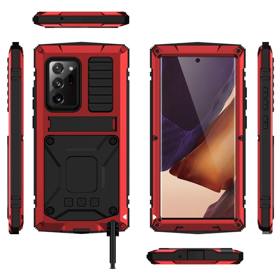 Etui do Samsung Galaxy Note 20 Ultra, R-JUST, pancerne, czerwone