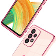 Etui do Samsung Galaxy A33 5G, Electro heart, różowe rose gold