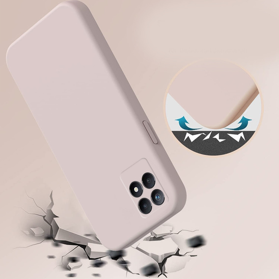Etui do Realme 8i, Silicone Lite, różowe