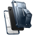 Etui pancerne do iPhone XR, Dexnor Full Body, granatowe