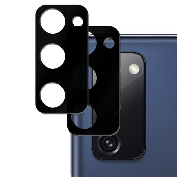 2x Szkło hartowane na aparat ERBORD do Samsung Galaxy S20 FE/ S20 FE 5G, czarne