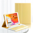Etui z klawiaturą do iPad 10.2" 2021/2020/2019 (9/8/7 gen.), żółte
