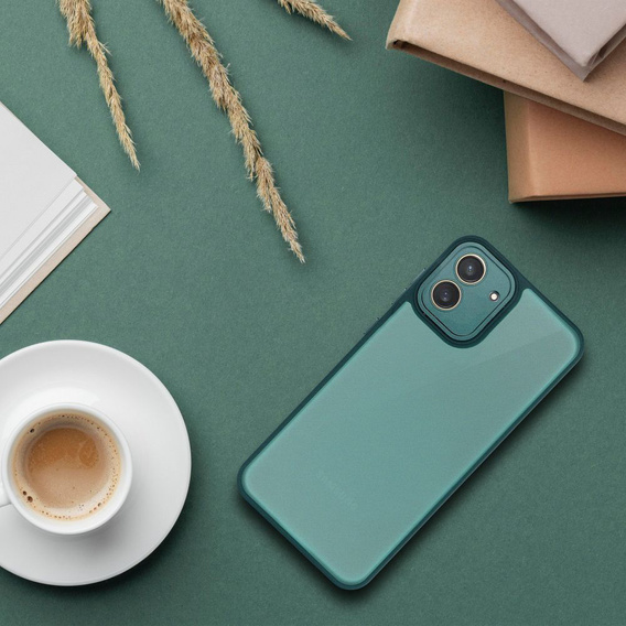 Etui do Xiaomi Redmi 13C / Poco C65, Matt Case, matowe / zielone + szkło 9H