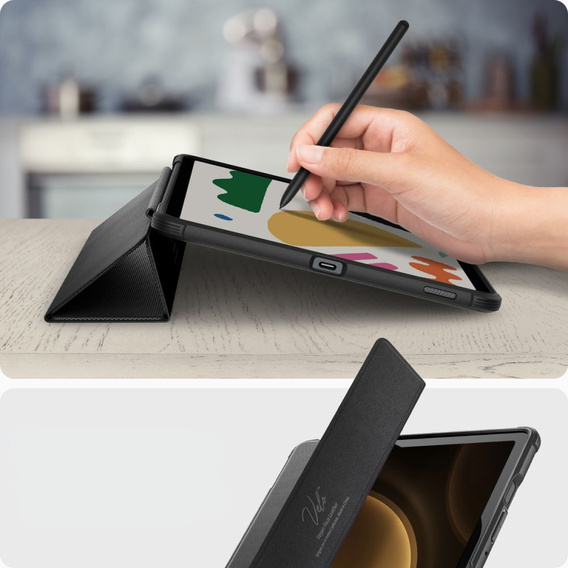 Etui Spigen Rugged Armor Pro do Samsung Galaxy Tab S10 Lite / S9 FE, black
