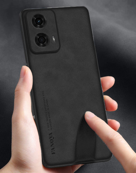Etui do Motorola Moto G24 / G24 Power / G04, ERBORD Business, z blaszką do uchwytów samochodowych, czarne