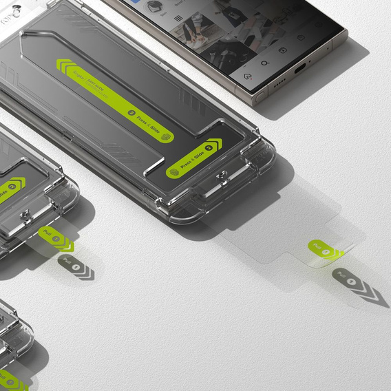 Prywatyzujące Szkło Hartowane RINGKE Easy Slide Privacy do Samsung Galaxy S24 Ultra (2szt)