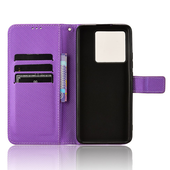 Etui z klapką do Xiaomi 13T / 13T Pro / Redmi K60 Ultra, Smart Magnet, fioletowe