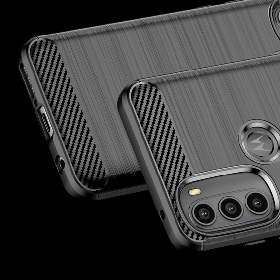 Etui do Motorola Moto G71 5G, Karbon, czarne