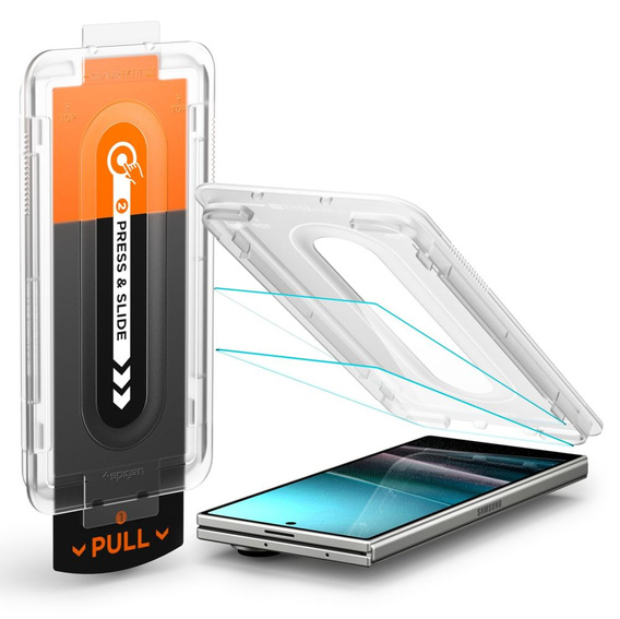 Szkło do etui + Aplikator Spigen do Samsung Galaxy Z Fold7, Glas.tr EZ Fit Pro HD 2-Pack