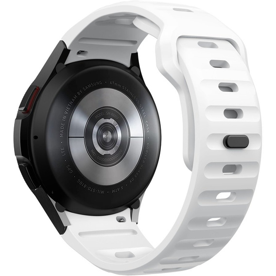 Pasek Silikonowy do Samsung Galaxy Watch 4/5/6, Biały
