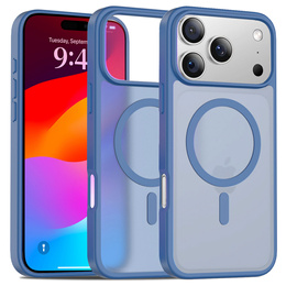 Etui Matt Case do iPhone 17 Pro Max, do MagSafe, półprzezroczyste niebieskie