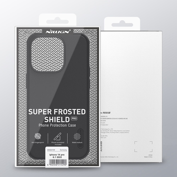 Etui NILLKIN do iPhone 14 Pro Max, Super Frosted Shield, czarne