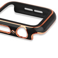 2w1 Etui + Szkło Hartowane do Apple Watch 7/8/9 45mm - Czarny / Złoty