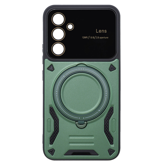 Etui pancerne do Samsung Galaxy A54 5G, CamShield MagSafe, zielone