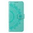 Etui z klapką do Motorola Moto G73 5G, Mandala, zielone
