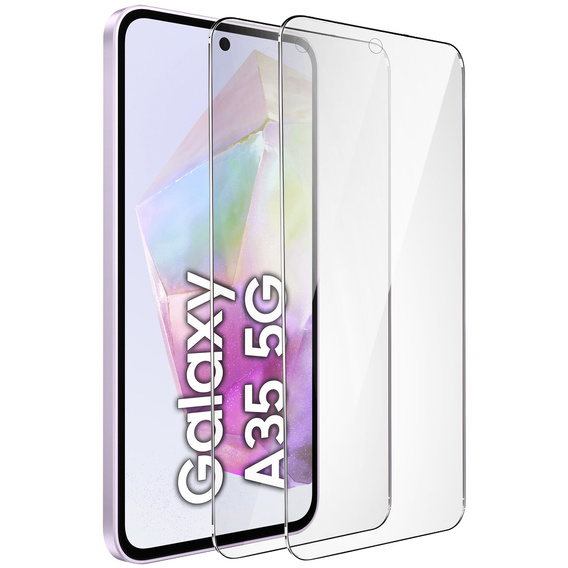 2x Szkło Hartowane ERBORD 9H Hard Glass do Samsung Galaxy A35 5G – pewna ochrona ekranu