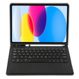 Etui z klawiaturą do iPad 11" 2025 A16 (11 gen.) / iPad 10.9" 2022 (10 gen.), TouchPad Pen Slot, czarne