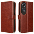 Etui z klapką do Oppo A60, Crazy Horse Wallet, brązowe