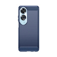 Etui do Oppo A60, Carbon, niebieskie