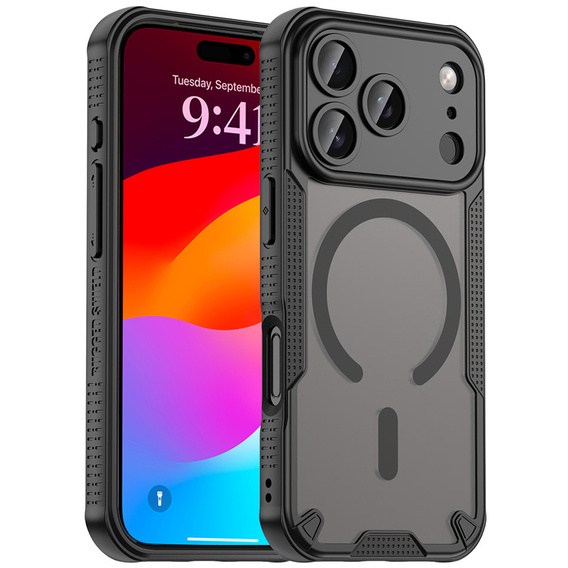 Etui do iPhone 17 Pro, do MagSafe, pancerne, czarne