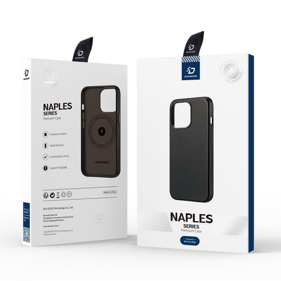 Etui do iPhone 14 Pro Max, Dux Ducis Max Naples, czarne