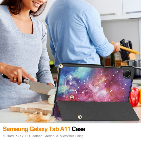 Etui Smartcase z nadrukiem do Samsung Galaxy Tab A11/A9
