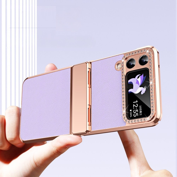 Etui do Samsung Galaxy Z Flip 4 5G, ElectroLeather, fioletowe