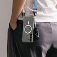 Etui Ringke do Samsung Galaxy S25, Fusion MagSafe, Przezroczyste + Szkło Hartowane 9H