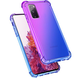 Etui Gradient Dropproof do Samsung Galaxy S20 FE, Fioletowe / niebieskie