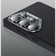 Etui BENKS Kevlar Armor PRO do Samsung Galaxy S25, Carbon Fiber 600D A043, do MagSafe, czarne