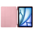 Etui do iPad Air 11" 2025/2024 (7/6 gen.), Smartcase z miejscem na rysik, różowe