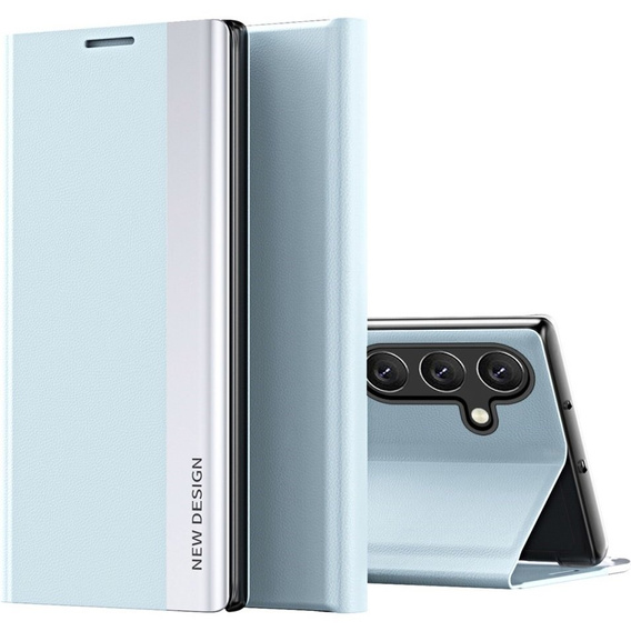 Etui z klapką do Samsung Galaxy A34 5G, Side Magnetic, niebieskie