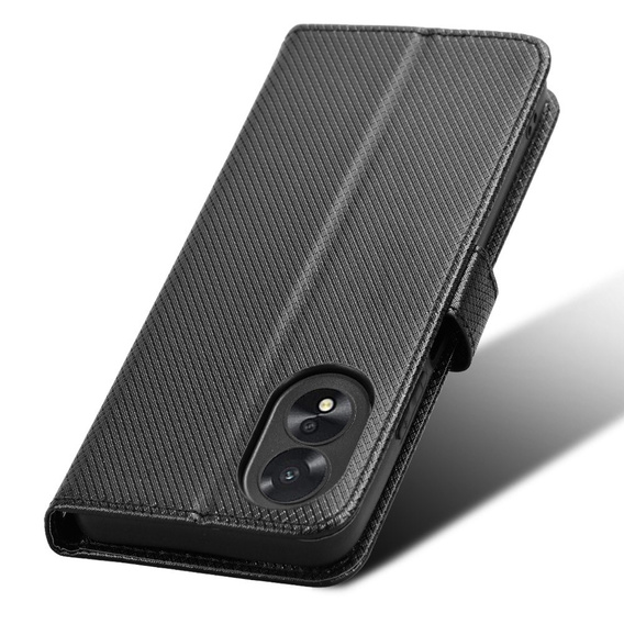 Etui z klapką do Oppo A38 4G / Oppo A18 4G, Wallet Smart Magnet, czarne