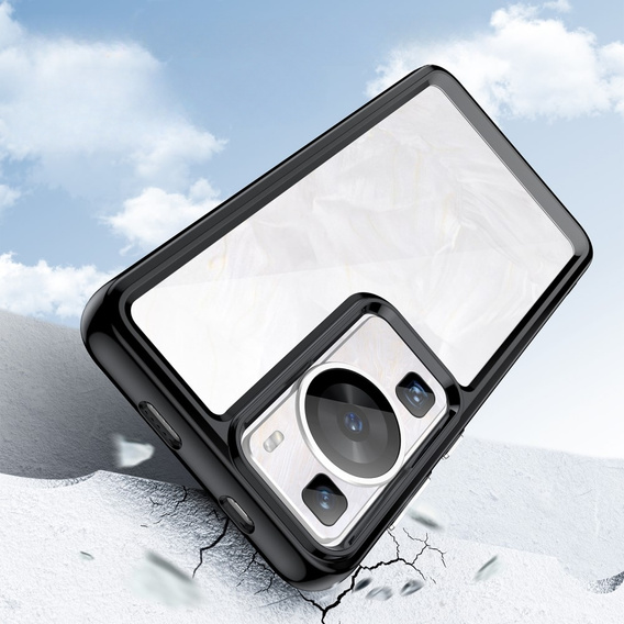 Etui do Huawei P60 / P60 Pro, Fusion Hybrid, przezroczyste / czarne
