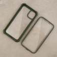 Etui do iPhone 11, Dexnor Full Body Rugged, przezroczyste / zielone