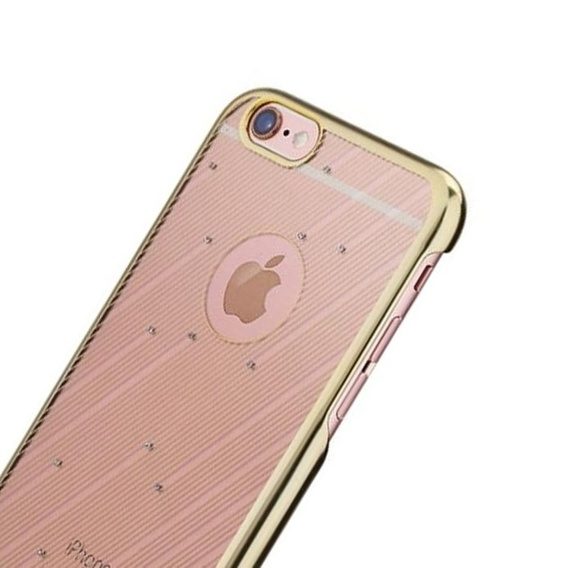 ROCK Etui Meteor Shower Bumper + PC Back do iPhone 6/6S 4.7 - Champagne Gold